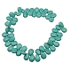 Perles de khaulite synthétiques TURQ-18X13-1