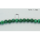 Chapelets de perles en malachite synthétique TURQ-N006-25-1