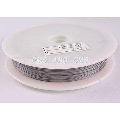 Tiger Tail Wire, Nylon-coated Stainless Steel, Original Color(Raw), Raw,  0.38mm, 70m/roll