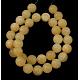 Natürliche gelbe Jade Perlen Stränge U0A0S011-2