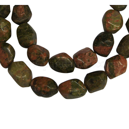 Gemstone Beads Strands UNAK-10X8-1