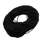100m cordón de cuero de vaca, cable de la joya de cuero, negro, 2.5mm