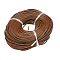 Leather Beading Cord, Cowhide Leather, DIY Necklace Making Material, Saddle Brown, 2.5mm, about 109.36 yards(100m)/bundle