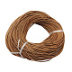 革のビーズコード  牛革  DIYのネックレス作り材料  ペルー  サイズ：約3 mm厚  約109.36ヤード（100m）/バンドル WL-A002-0-1