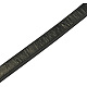 平牛革紐  革のアクセサリーコード  ブラック  3x2mm  約100ヤード/ロール（300フィート/ロール） WL-H017-1-1