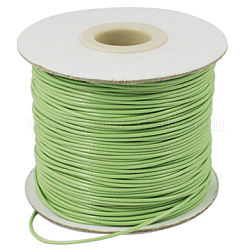 Вощеный шнур полиэстера, шарик шнур, светло-зеленый, 0.5 мм, около 169.51~174.98 ярда (155~160 м) / рулон
