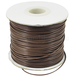Waxed Polyester Cord, Bead Cord, Camel, 1.5mm, about 169.51~174.98 Yards(155~160m)/Roll