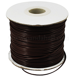 Korean Waxed Polyester Cord, Bead Cord, Coconut Brown, 1.5mm, about 185yards/roll