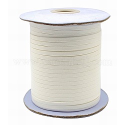 Koreanisch Gewachst Polyester-Schnur Wachsschnur Gewachste Kordel, creme-weiß, 4 mm, ca. 93 Yards / Rolle
