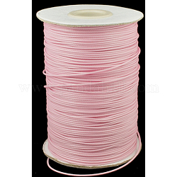 Korean Waxed Polyester Cord, Lavender Blush, 1.0mm, about 185yards/roll
