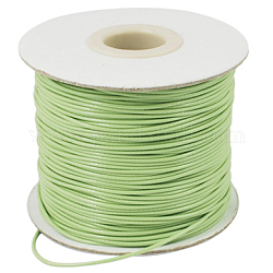 Koreanisch Gewachst Polyester-Schnur Wachsschnur Gewachste Kordel, gelb-grün, 1 mm, ca. 85 Yards / Rolle