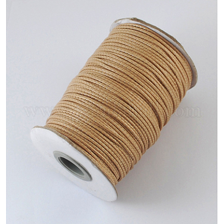 韓国のワックスポリエステルコード  絹糸で  バリーウッド  1.5mm  約185ヤード/ロール YC-S001-1-1