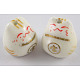 Ornamental hecho a mano con cuentas de gatitos de porcelana dorada YCF018-1