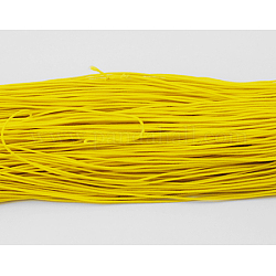 Эластичный шнур круглого, из резины, обернутый волокном, желтые, 1 мм, около 25.15~27.34 ярда (23~25 м) / пачка