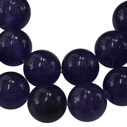 Natürlichen Edelstein Amethyst runde Perlen Z0SYS013-1