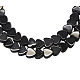Natural Black Agate Beads Strands Z27AM011-2
