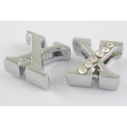 Alloy Initial Slide Beads ZP1X-NLF-1