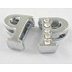 Alloy Initial Slide Beads ZP1P-NLF-1