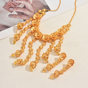 Комплекты из серег и ожерелий из сплава цветов для женщин MQ5653