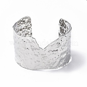 304 bracelet manchette grand ouvert en acier inoxydable pour femme BJEW-F442-03P