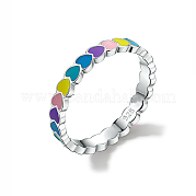 Anlaufschutz rhodinierte 925 Sterling Silber Fingerringe AW7693-3