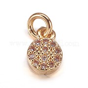 Латунные микро проложить кубического циркония подвески ZIRC-K070-43G