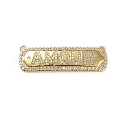 Подвески из кубического циркония с покрытием из латуни KK-M282-34G