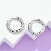 Серьги-кольца Huggie Hoop из нержавеющей стали 304 EJEW-F111B-16mm-P