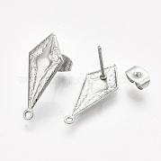 Accessoires de puces d'oreilles en 304 acier inoxydable STAS-S079-71B
