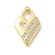 Латунные микро проложить кубического циркония подвески KK-P294-28G-04