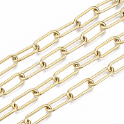 Vacuum Plating 304 Stainless Steel Paperclip Chains CHS-N001-02G
