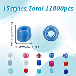 180g 15 Arten Glas Saatperlen&nbsp;SEED-HY0001-40