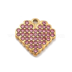 Подвески из нержавеющей стали 304 со стразами STAS-M092-06G