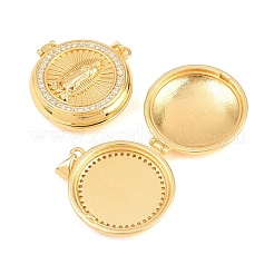 Religiöse Medaillon-Anhänger aus Messing&nbsp;KK-D232-19G-03
