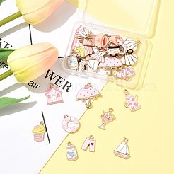 28 шт. 14 стиля подвески из сплава и эмали на тему пляжного отдыха ENAM-FS0003-34