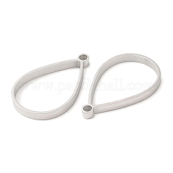 Подвески-капли из нержавеющей стали марки 304 с открытым задним безелем STAS-Z040-11B-P