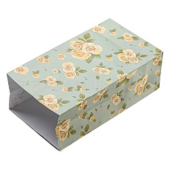Sacchetto di fiori di carta regalo floreale&nbsp;CARB-WH0001-02C