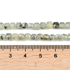 Природные пренит нитей бисера&nbsp;G-B171-A01-4x4mm