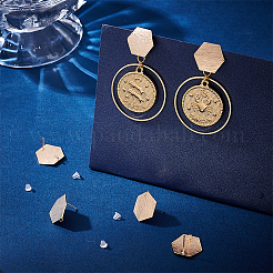 12 шт. латунные серьги-гвоздики&nbsp;KK-BC0010-91