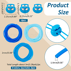 3 м полая труба ПВХ трубчатый шнур из синтетического каучука DIY-NB0012-60D