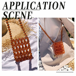 Прозрачный бисерный набор для вязания сумок&nbsp;DIY-PH0009-11