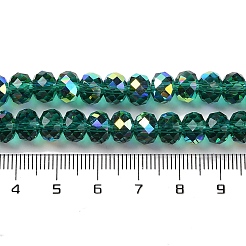 Прозрачные гальванические бусины с цветным покрытием ab&nbsp;EGLA-H104-06K