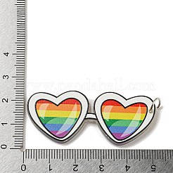 Большие акриловые подвески с двусторонним принтом OACR-G030-05B