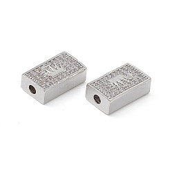 Латунные микропаве из прозрачного кубического циркония KK-E068-VB461