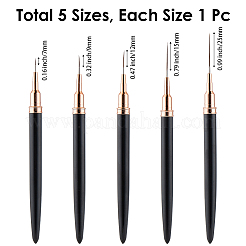 5 шт. пластиковая кисточка для рисования линий на ногтях&nbsp;AJEW-WH20816-069B