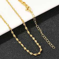 Сингапурские цепочки толщиной 2 мм для мужчин и женщин&nbsp;NJEW-L012-02G