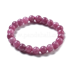 Stretcharmbänder aus natürlich gefärbten und erhitzten Chalcedonperlen für Damen und Herren&nbsp;BJEW-F483-06