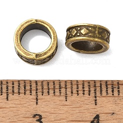 Сплавочные овальные бусины тибетского стиля  TIBEP-R304-102AB-LF