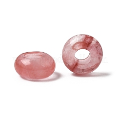 Kirsche Quarzglas europäischen großen Loch Perlen&nbsp;G-Q442-17