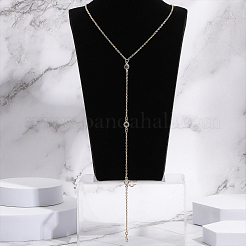 8 шт. 4 стиля сплава фон ожерелье цепь для тела NJEW-CA0001-15